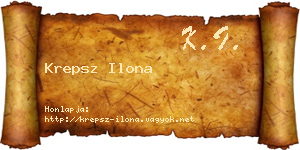 Krepsz Ilona névjegykártya